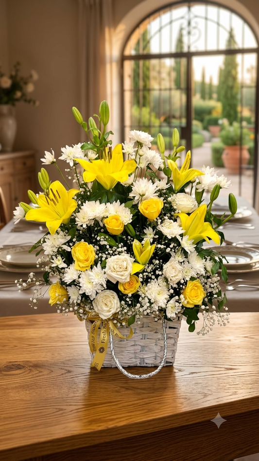 Yellow Blooms Flowers Bouquet