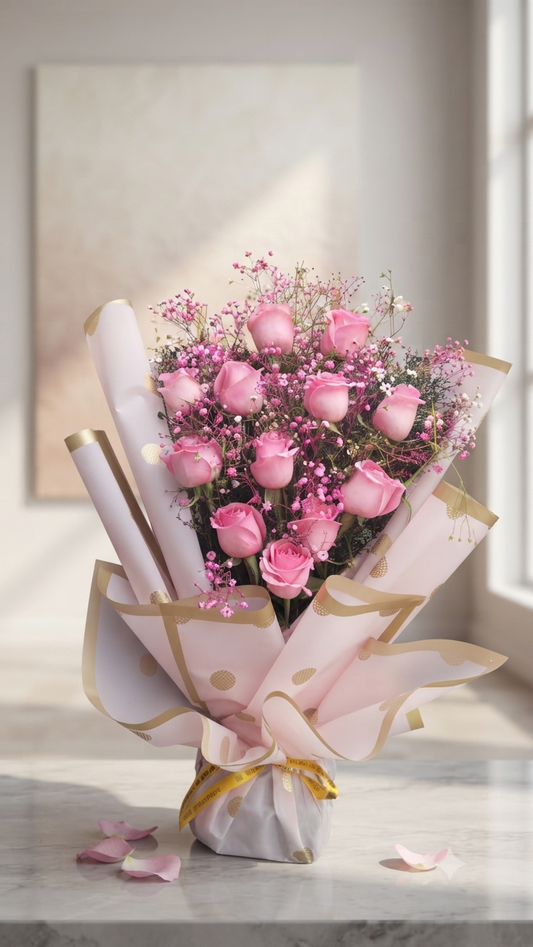 Pink Rose Bunch