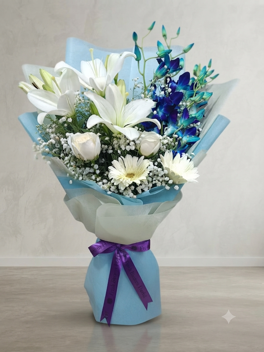 Blue White Bunch