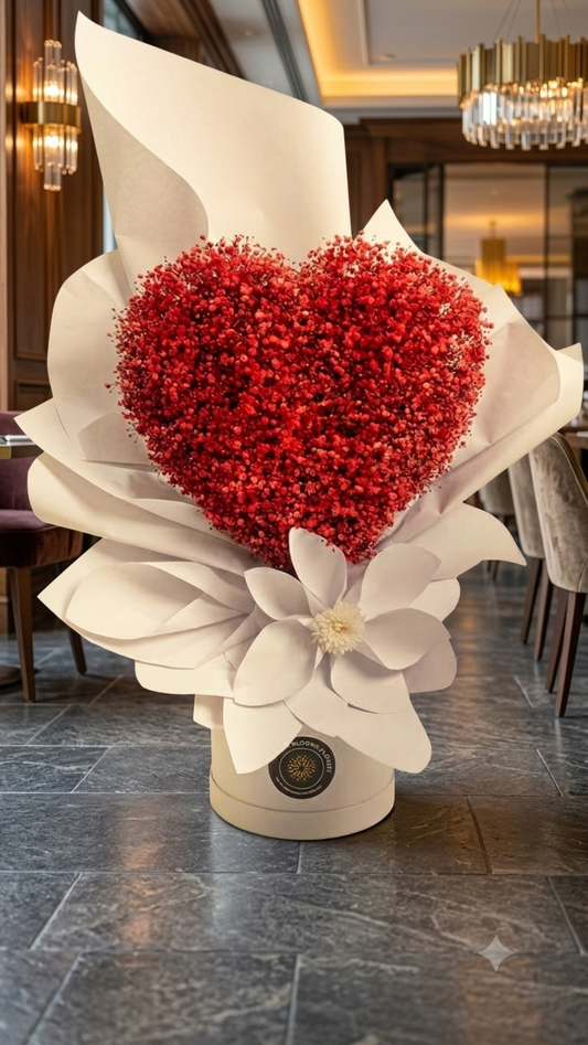 Luxury Heart Flowers Bouquet