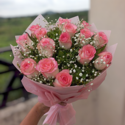Elite Pink Roses Bunch
